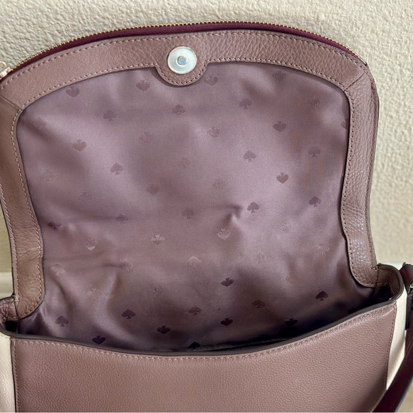 Kate Spade Jackson Soft Pebbled Leather Medium Flap Shoulder Bag - Picture 7 of 10